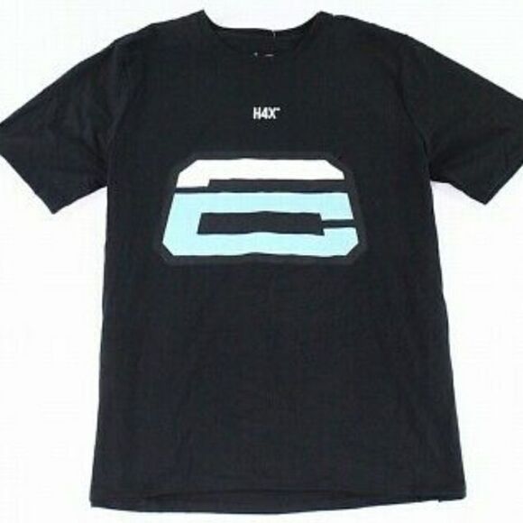 H4X Men's T-Shirts Black Graphic-Print Crewneck - Picture 1 of 10